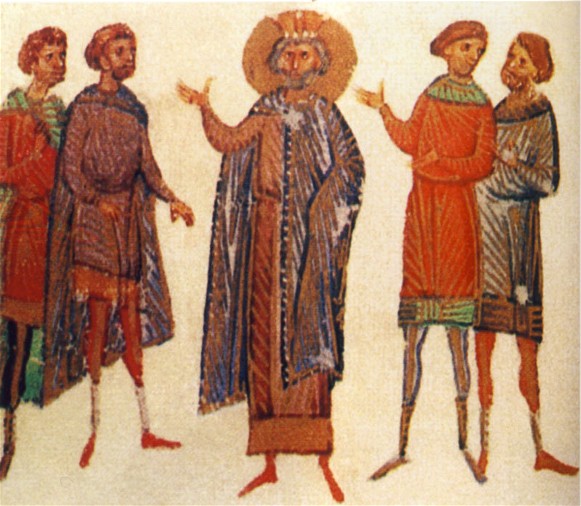 Image -- An illumination from the Kyiv Psalter (1397).