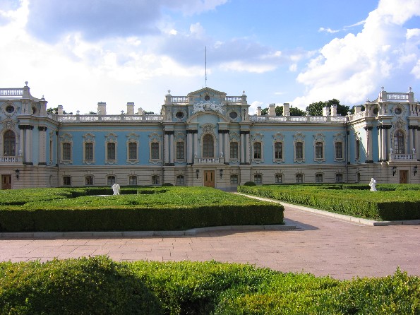 Image - The Mariinskyi Palace in Kyiv, designed by Bartolomeo Francesco Rastrelli and built in 1747-55.