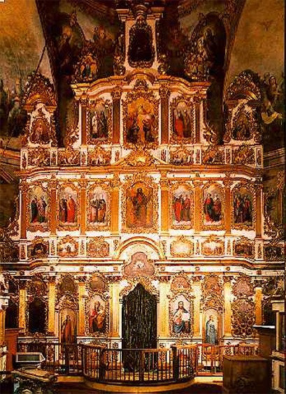 Image - Iconostasis of the Church of the Elevation of the Cross at the Kyivan Cave Monastery.