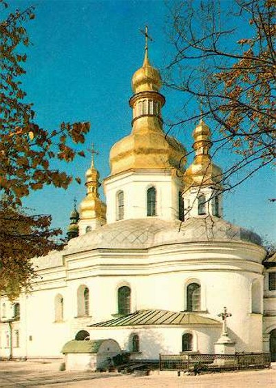 Image -- Church of the Elevation of the Cross at the Kyivan Cave Monastery.