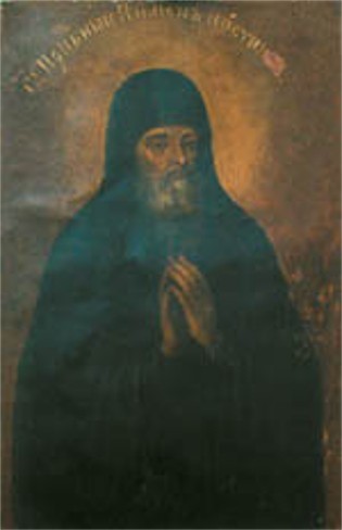 Image -- Icon of monk Poemen described in the Kyivan Cave Patericon.