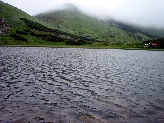 Image -- Lake Nesamovyte in the Chornohora (part of the Carpathian National Park).