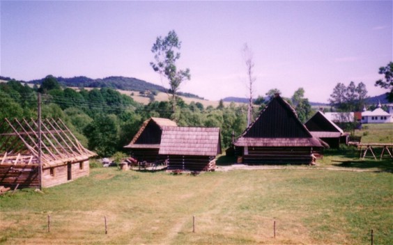 Image - Lemko houses in the Lemko Open-Air Museum in Zyndranova in the Lemko region.