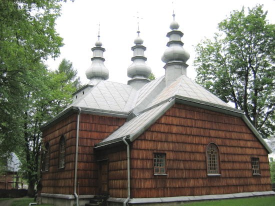 Image -- A Greek-Catholic church in the village of Losie in the Lemko region.