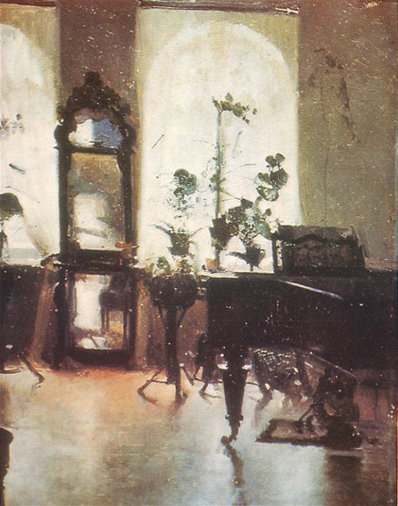 Image - Petro Levchenko: Interior with a Piano. 