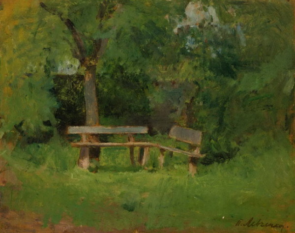 Image -- Petro Levchenko: Park Benches.