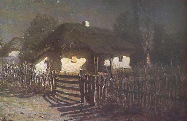 Image - Petro Levchenko: Night: A Cottage in Moryntsi.
