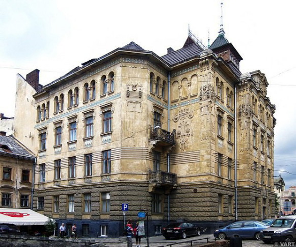 Image - The former Dnister Insurance Company building in Lviv designed by Ivan Levynsky.