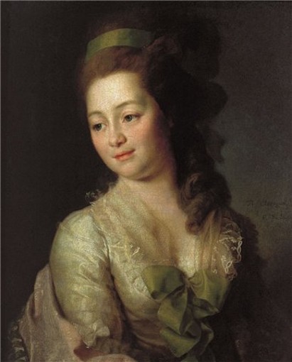 Image - Dmytro H. Levytsky: Portrait of Maria Diakova (1778).