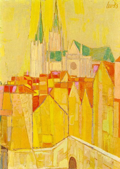 Image -- Myron Levytsky: Chartres (1963).