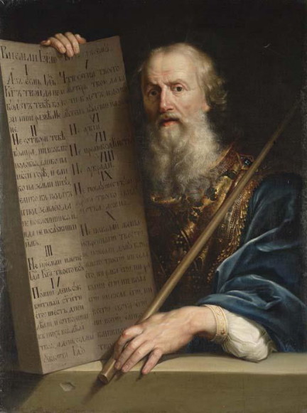 Image - Antin Losenko: Moses with the Ten Commandments.