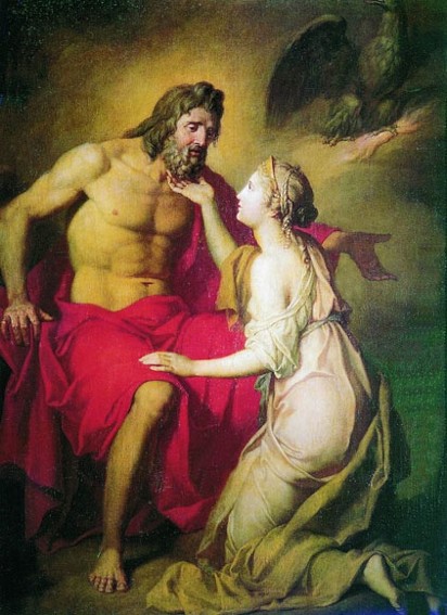 Image - Antin Losenko: Zeus and Themis (1769). 
