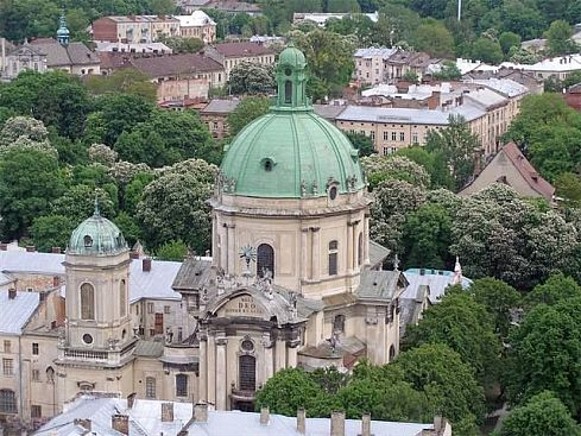 Image -- The Dominican Church in Lviv (1764).