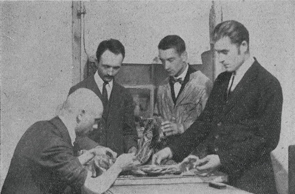 Image -- The Lviv Uuderground University: anatomy laboratory.