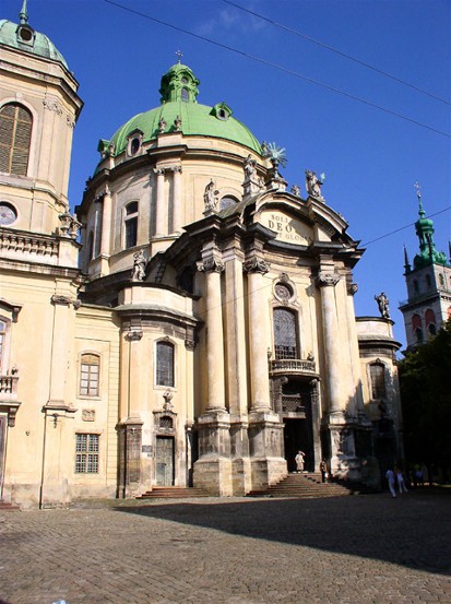 Image -- The Dominican Church in Lviv (1764).