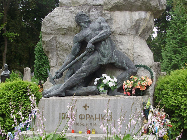 Image - Serhii Lytvynenko: Sculpture Kameniar (grave of Ivan Franko).