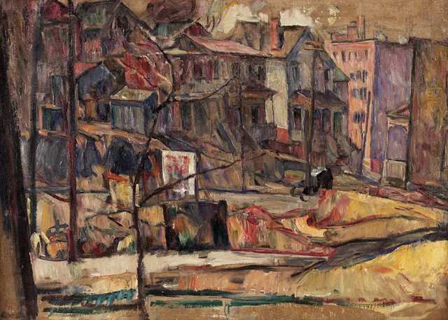 Image - Abram Manevich: A Neighbourhood Scene (1925).