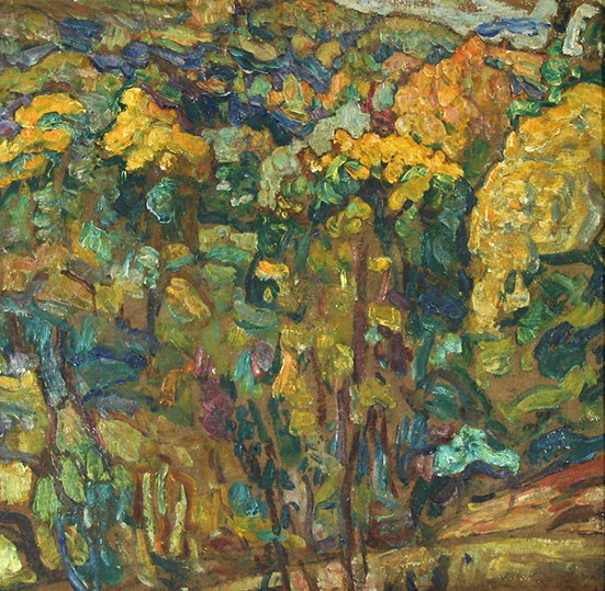 Image - Abram Manevich: Rural Landscape (1921). 