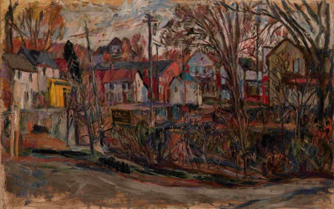 Image -- Abram Manevich: A Town Street.