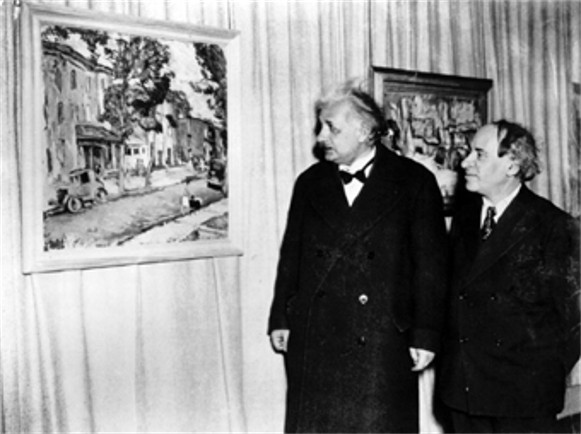 Image - Abram Manevich with Albert Einstein.
