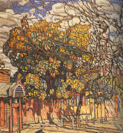 Image - Abram Manevich: Urban Landscape (1914). 