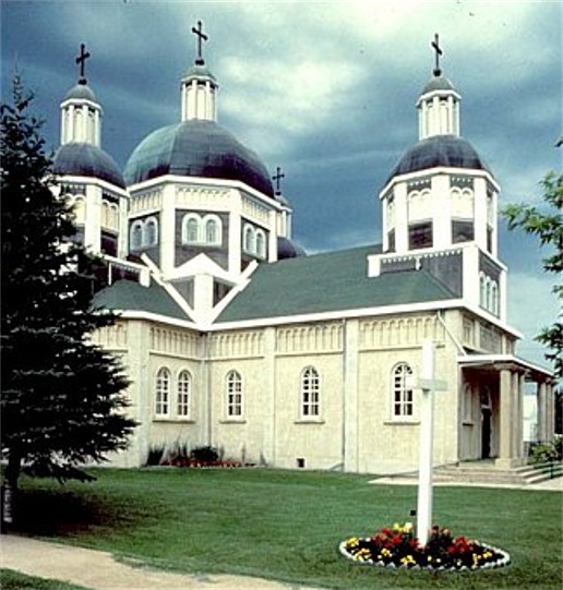 The Ukrainian Catholic Church of the Resurrection in Dauphin, Manitoba.