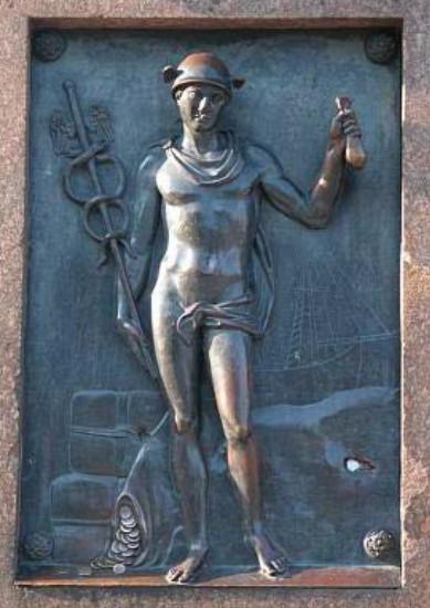 Image - Ivan P. Martos: Mercury (relief sculpture).