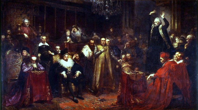 Image -- Jan Matejko's painting: Piotr Skarga's Sermon (1862).