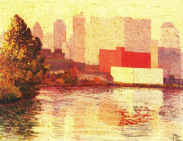 Image - Petro Mehyk: Cityscape (1953).