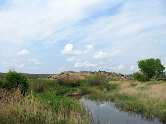 Image - The Molochna River near Kamiana Mohyla.