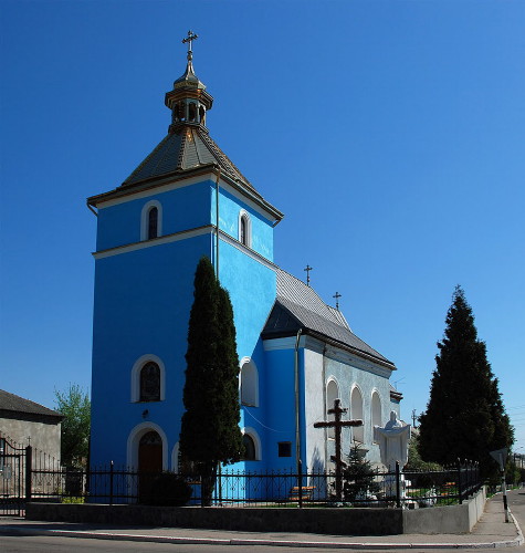 Image -- Mostyska, Lviv oblast: the Dormition Church (1636).