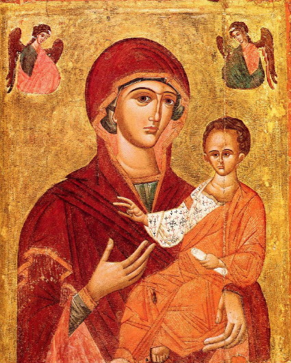 Image -- The icon fo the Mother of God Hodegetria from Krasiv, Galicia.