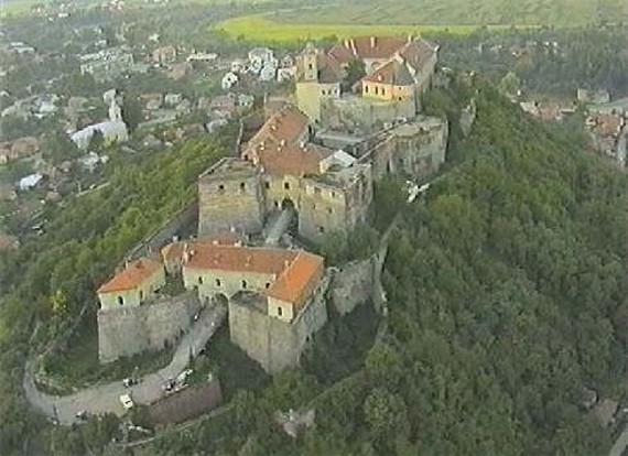 Image - Aerial view of the Mukachevo castle. 