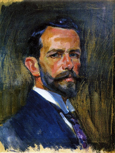 Image - Oleksander Murashko: Self-portrait (1918). 