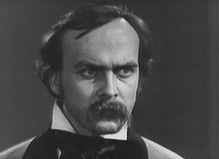 Image -- Ivan Mykolaichuk as Taras Shevchenko in Volodymyr Denysenko's film Dream (1964).