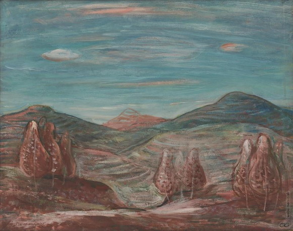 Image - Dezyderii Myly: Landscape near Kyiov (1945).
