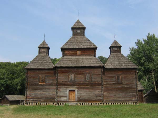 The National Museum of Folk Architecture and Folkways of Ukraine (Kyiv): Church of the Resurrection (Volhynia, 1789). Image - The National Museum of Folk Architecture and Folkways of Ukraine (Kyiv): Church of the Resurrection (Volhynia, 1789).