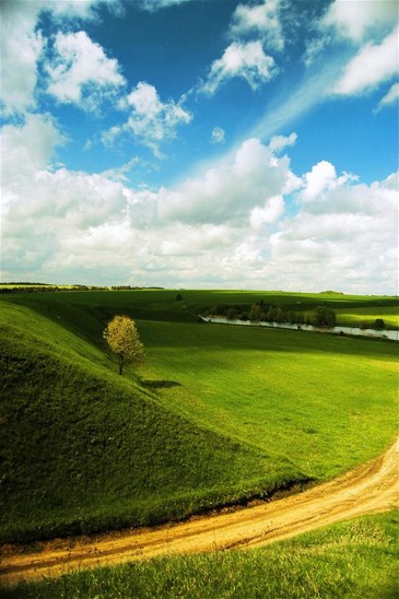 Image -- Remnants of the early Scythian Nemyriv fortified settlement (7th-6th century BC).