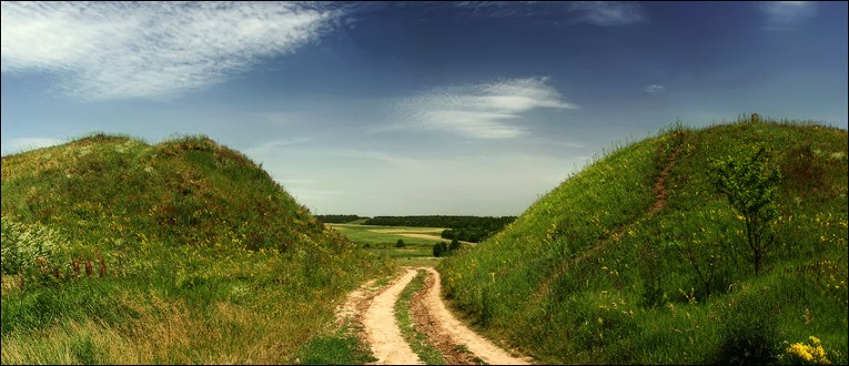 Image -- Remnants of the early Scythian Nemyriv fortified settlement (7th-6th century BC).