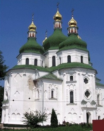 Image -- Saint Nicholas's Cathedral in Nizhen (1668).