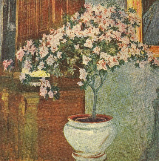 Image -- Oleksa Novakivsky: Azaleas (1914).