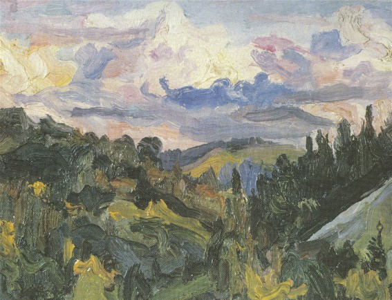 Image -- Oleksa Novakivsky: Evening Approaches (1924).
