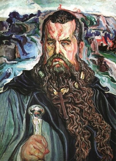 Image -- Oleksa Novakivsky: Moses: Portrait of Metropolitan Andrei Sheptytsky (1915-19).