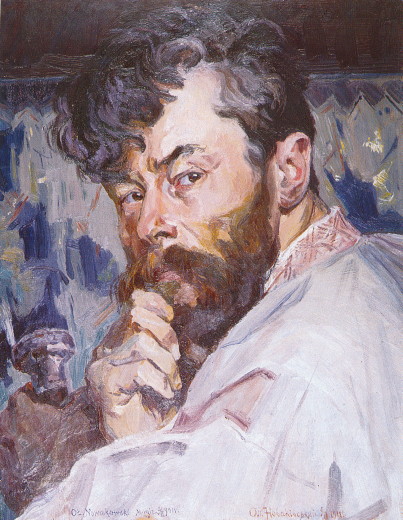 Image -- Oleksa Novakivsky: Self-portrait (1911).