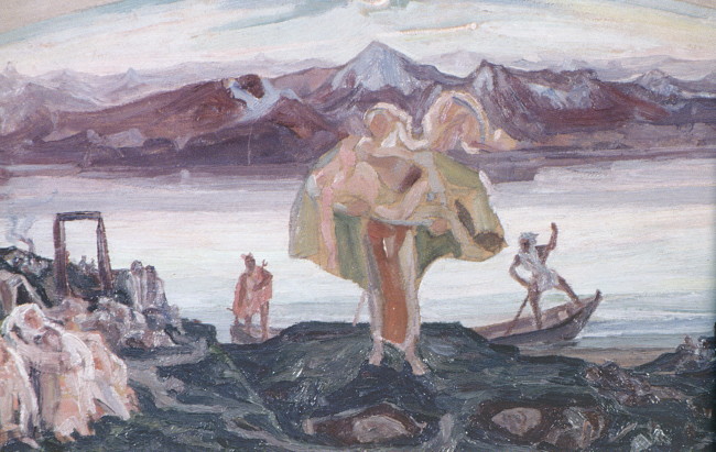 Image -- Oleksa Novakivsky: Moloch of War (1919).