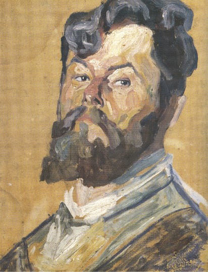 Image -- Oleksa Novakivsky: Self-portrait (1910).
