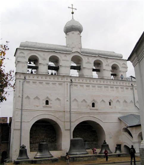 Image - The belfry of the Saint Sophia Cathedral in Novgorod.