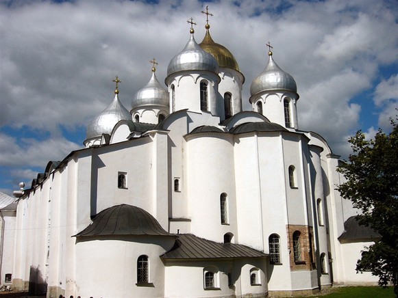 Image -- The Saint Sophia Cathedral in Novgorod (11th century).