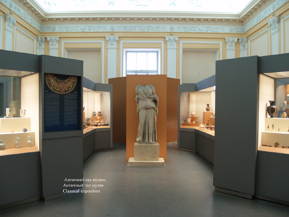 Image -- A Classical era exhibit at the Odesa Archeological Museum.