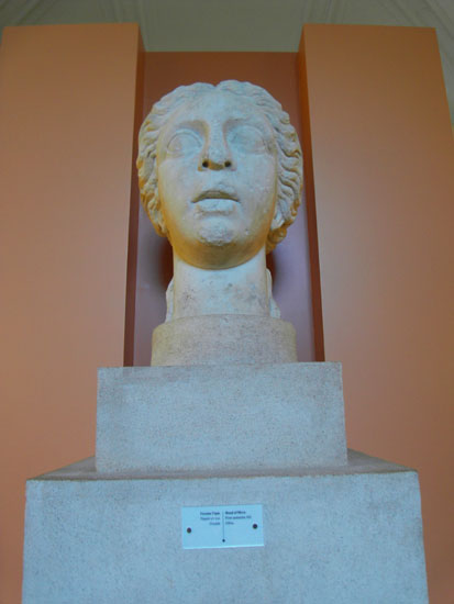 Image - The head of Hera sculpture from Olbia at the Odesa Archeological Museum.